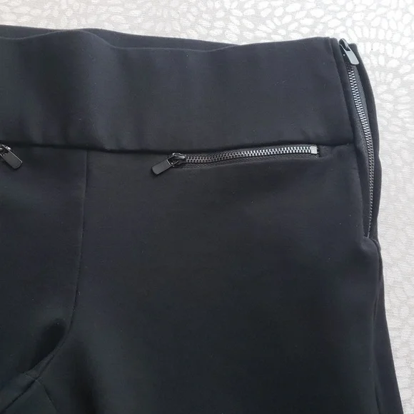 Zara Trafaluc Black Leggings with Zippers Size L - Picture 5 of 9